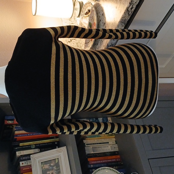 Lauren Ralph Lauren Womens Sweater Striped Black and Gold Size Petite S - Picture 5 of 7